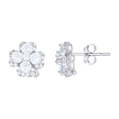 925 Sterling Silver Cz Earring