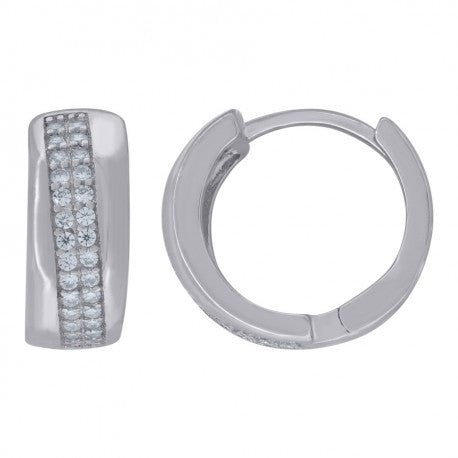 925 Sterling Silver & Cz Earring