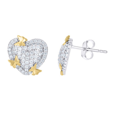 925 Sterling Silver Cz Earring