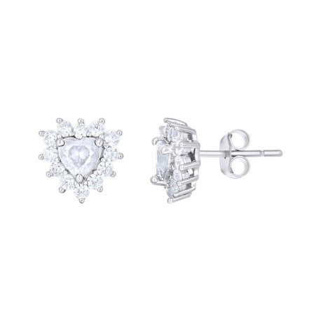 925 Sterling Silver Cz Earring