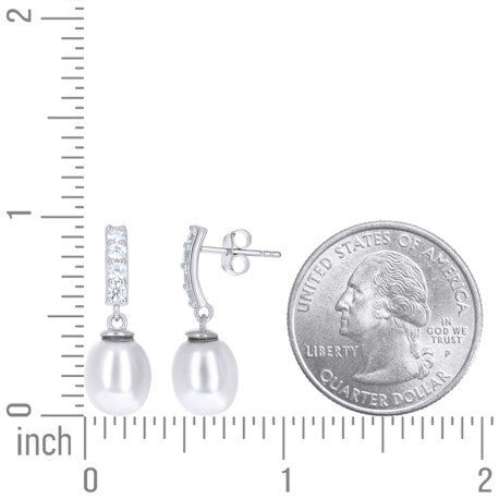 925 Sterling Silver Cz Earring