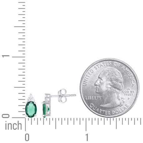 925 Sterling Silver Cz Earring