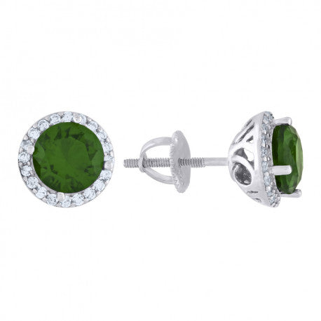 925 Sterling Silver Cz Earring