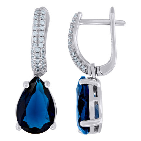 925 Sterling Silver & Cz Earring