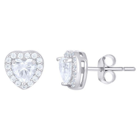 925 Sterling Silver Cz Earring