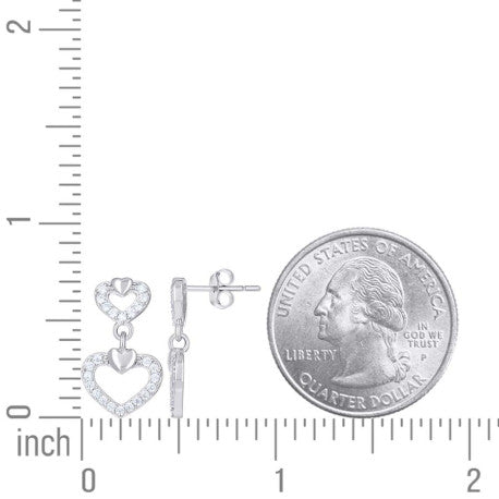 925 Sterling Silver Cz Earring