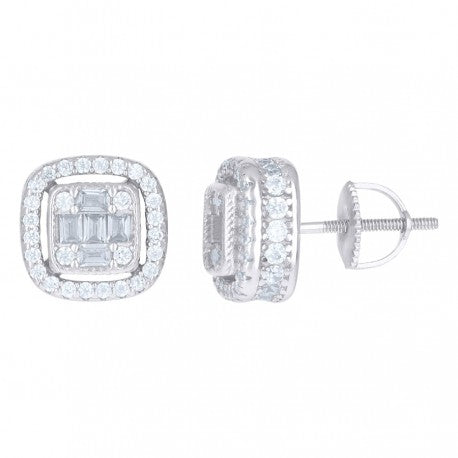 925 Sterling Silver CZ Earrings