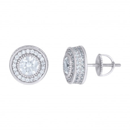 925 Sterling Silver CZ Earrings