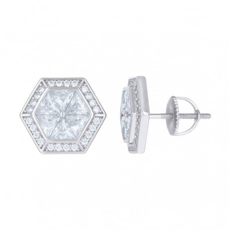 925 Sterling Silver CZ Earrings