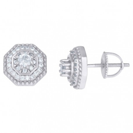 925 Sterling Silver CZ Earrings