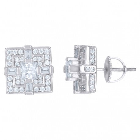925 Sterling Silver CZ Earrings