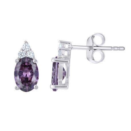 925 Sterling Silver Cz Earrings