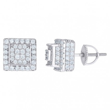 925 Sterling Silver CZ Earrings