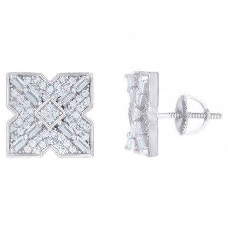 925 Sterling Silver CZ Earrings