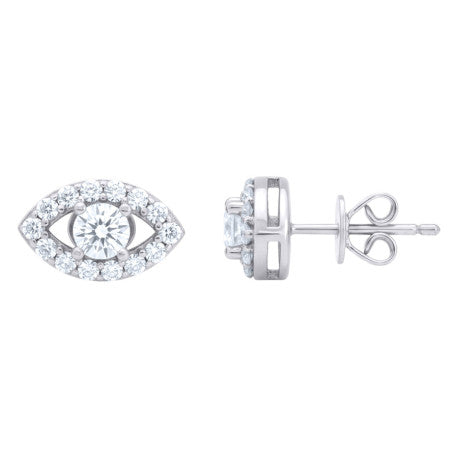 925 Sterling Silver Cz Earrings