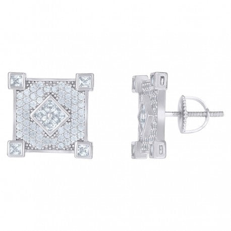 925 Sterling Silver CZ Earrings