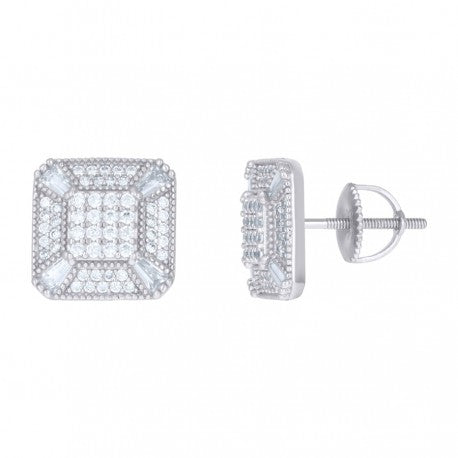 925 Sterling Silver CZ Earrings