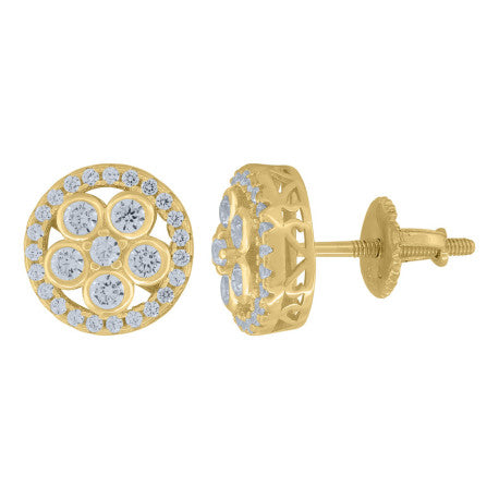 925 Sterling Silver Cz Earrings