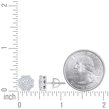925 Sterling Silver Cz Earrings