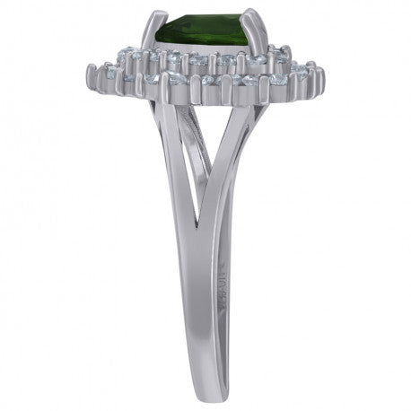 925 Sterling Silver Cz Heart Ring