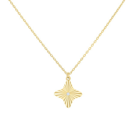 925 Sterling Silver Cz Necklace 18" (16"+2")