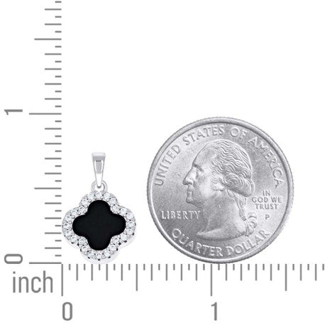 925 Sterling Silver Cz Pendant 13mm