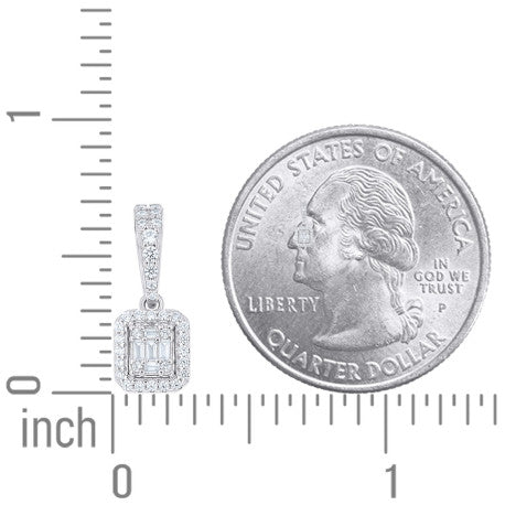 925 Sterling Silver Cz Pendant