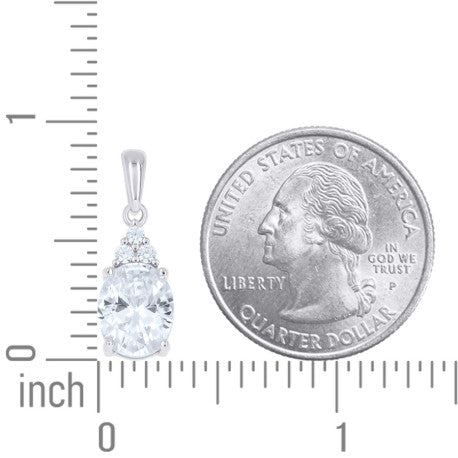 925 Sterling Silver Cz Pendant