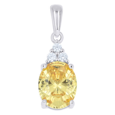 925 Sterling Silver Cz Pendant