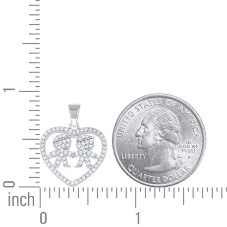 925 Sterling Silver Cz Pendant