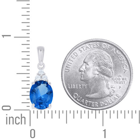 925 Sterling Silver Cz Pendant
