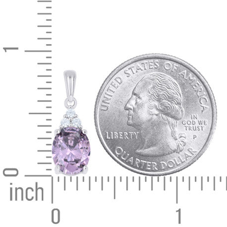 925 Sterling Silver Cz Pendant