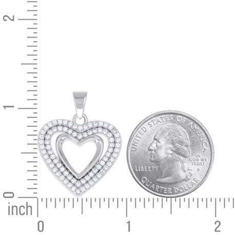 925 Sterling Silver Cz Pendant