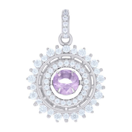 925 Sterling Silver Cz Pendant