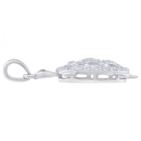 925 Sterling Silver & Cz Pendant
