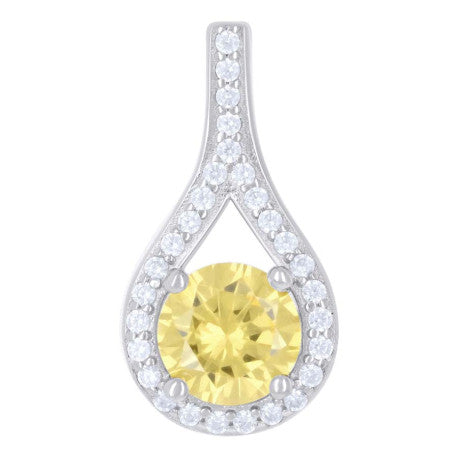 925 Sterling Silver Cz Pendant