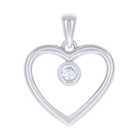 925 Sterling Silver Cz Pendant