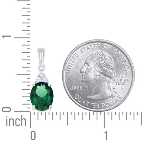 925 Sterling Silver Cz Pendant