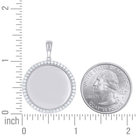 925 Sterling Silver Cz Pendant
