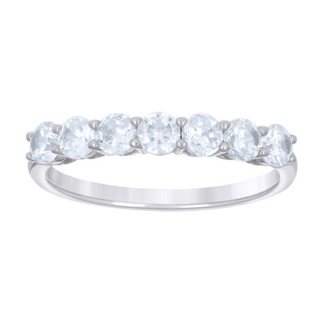 925 Sterling Silver Cz Ring 3Mm S6-S9