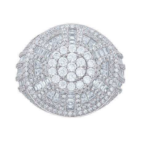 925 Sterling Silver Cz Ring S10-S12