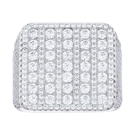 925 Sterling Silver Cz Ring S10-S12
