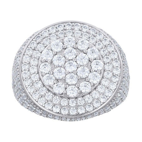 925 Sterling Silver Cz Ring S10-S12