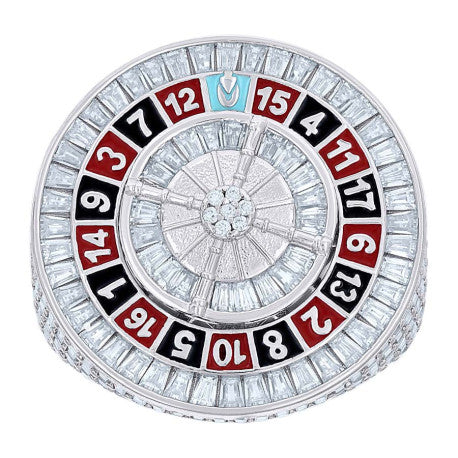 925 Sterling Silver Cz Ring S10-S12