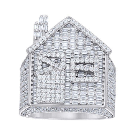 925 Sterling Silver Cz Ring S10-S12