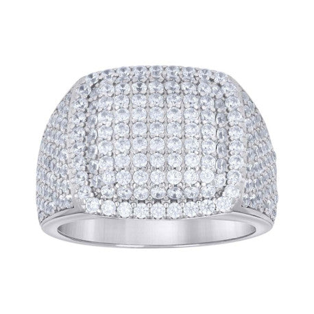 925 Sterling Silver Cz Ring S10-S12