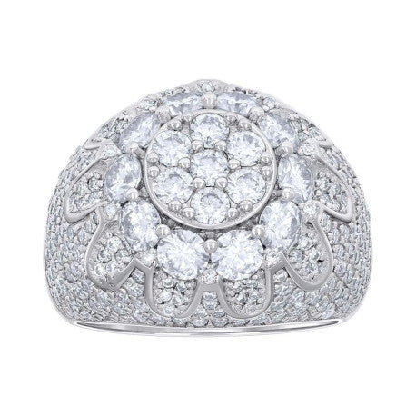 925 Sterling Silver Cz Ring S10-S12