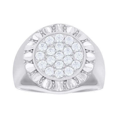 925 Sterling Silver Cz Ring S10-S12
