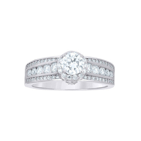 925 Sterling Silver Cz Ring S5-S10