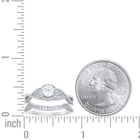 925 Sterling Silver Cz Ring S5-S10